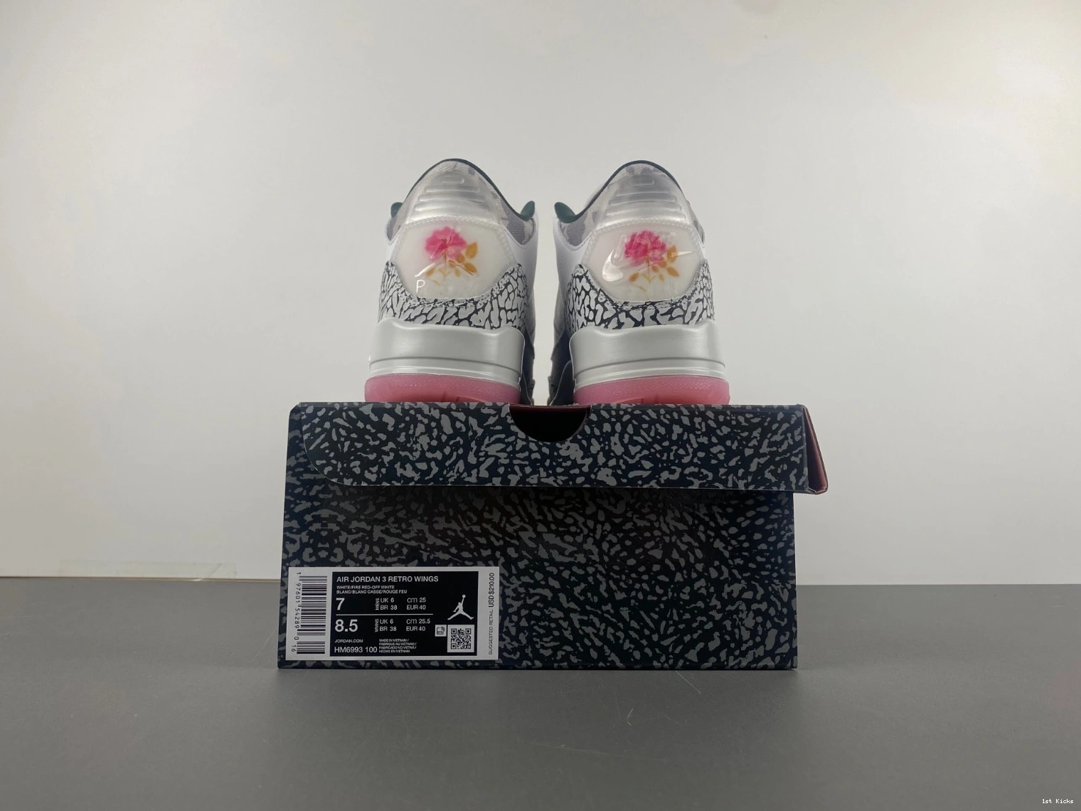 Retro 3 - Men's Wings HM6993-100 Jordan 0912